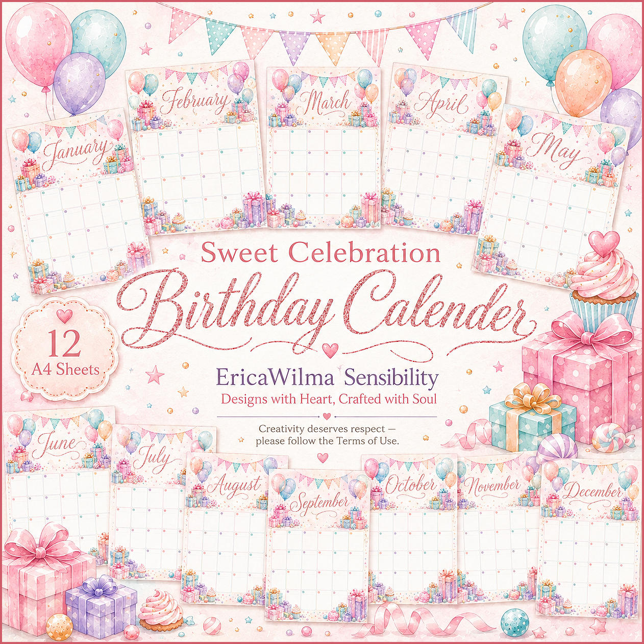 (image for) EW AI Birthday Calander Sweet Celebration 2026
